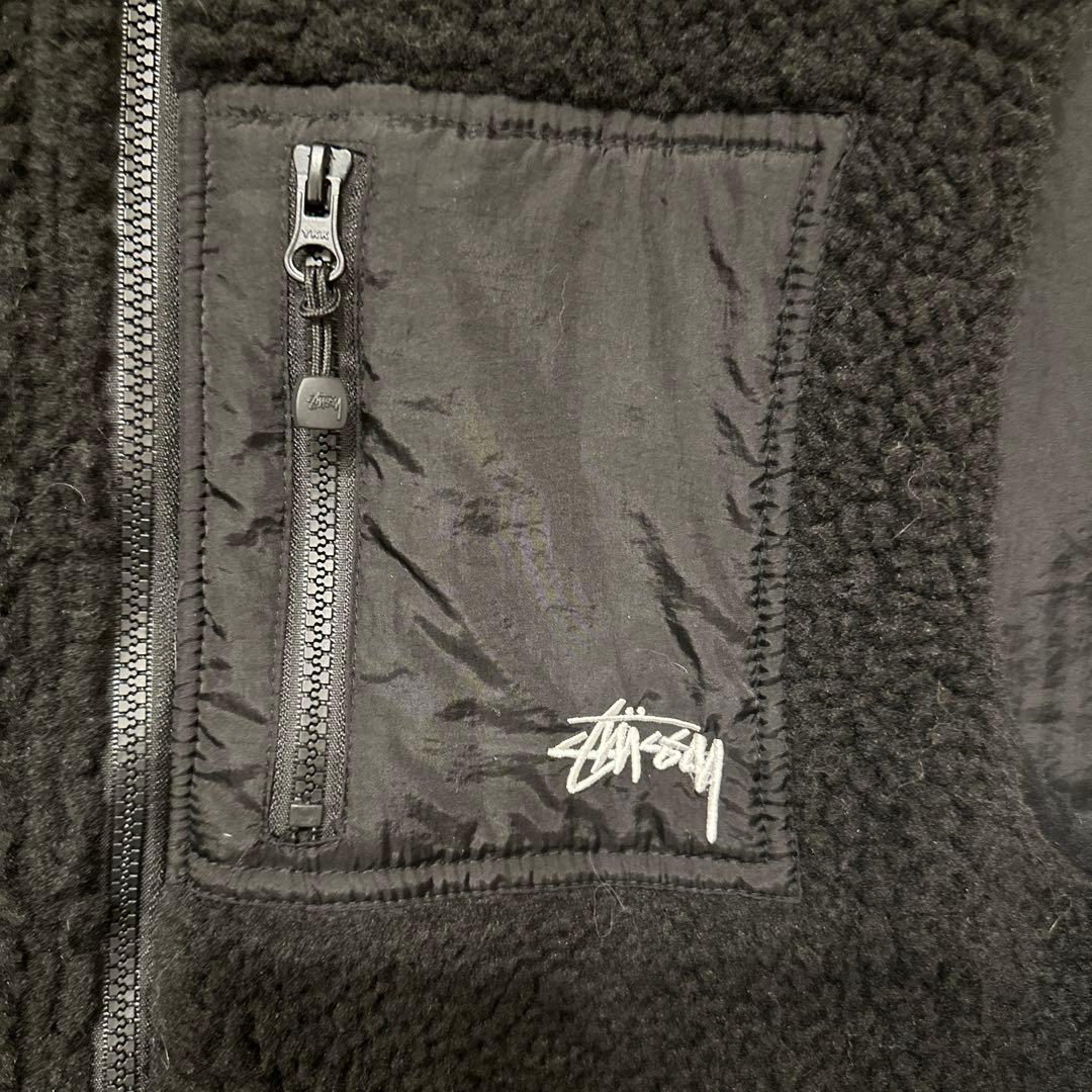 Stussy ボアベスト ブラック