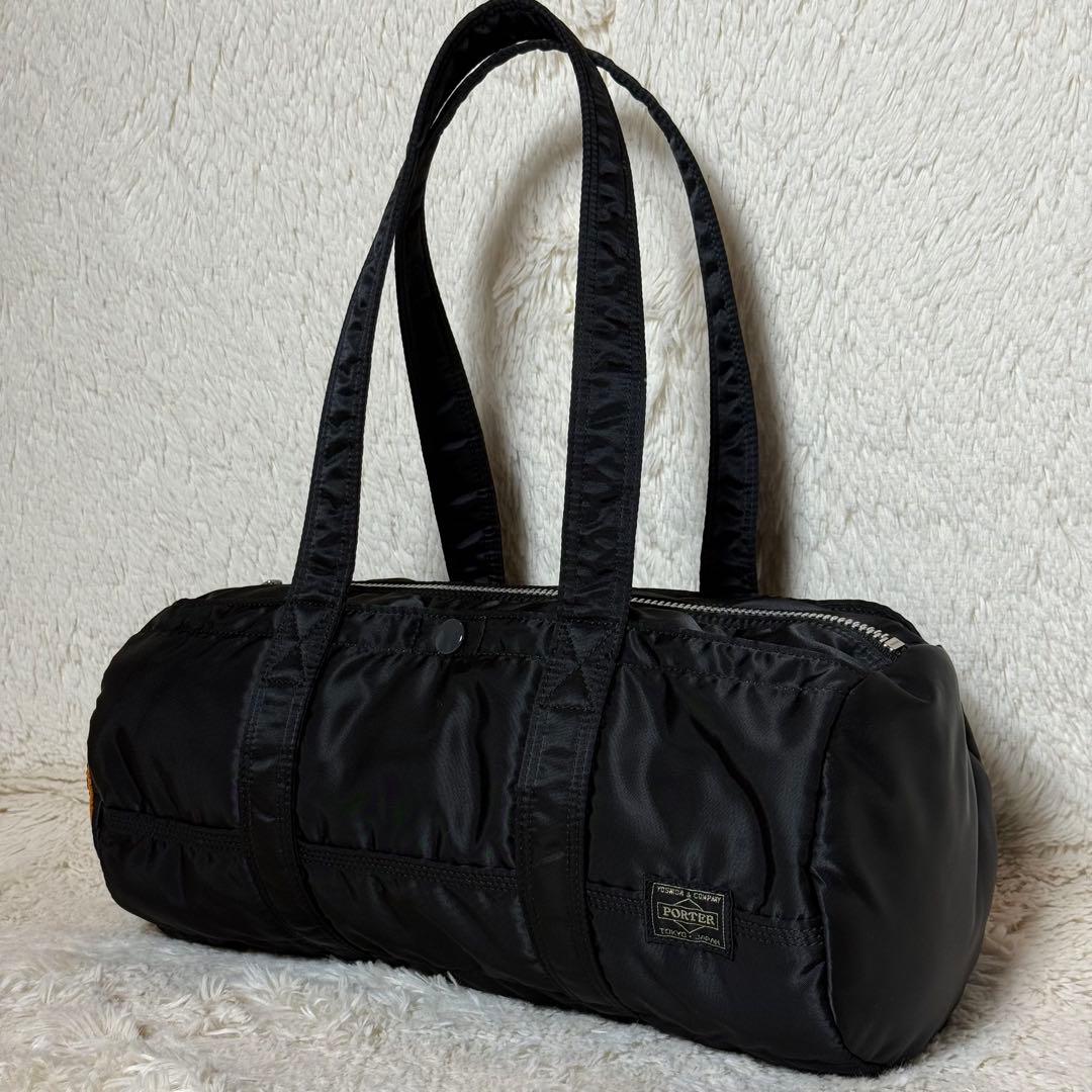 極上品　PORTER　ポーター　タンカー　ミニボストンバッグ　Lサイズ　ブラック
