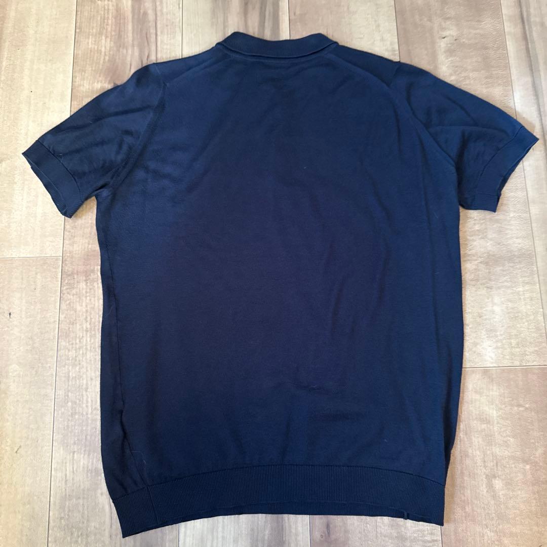 【美品】JOHN SMEDLEY 高級ニットポロシャツ(Sサイズ)