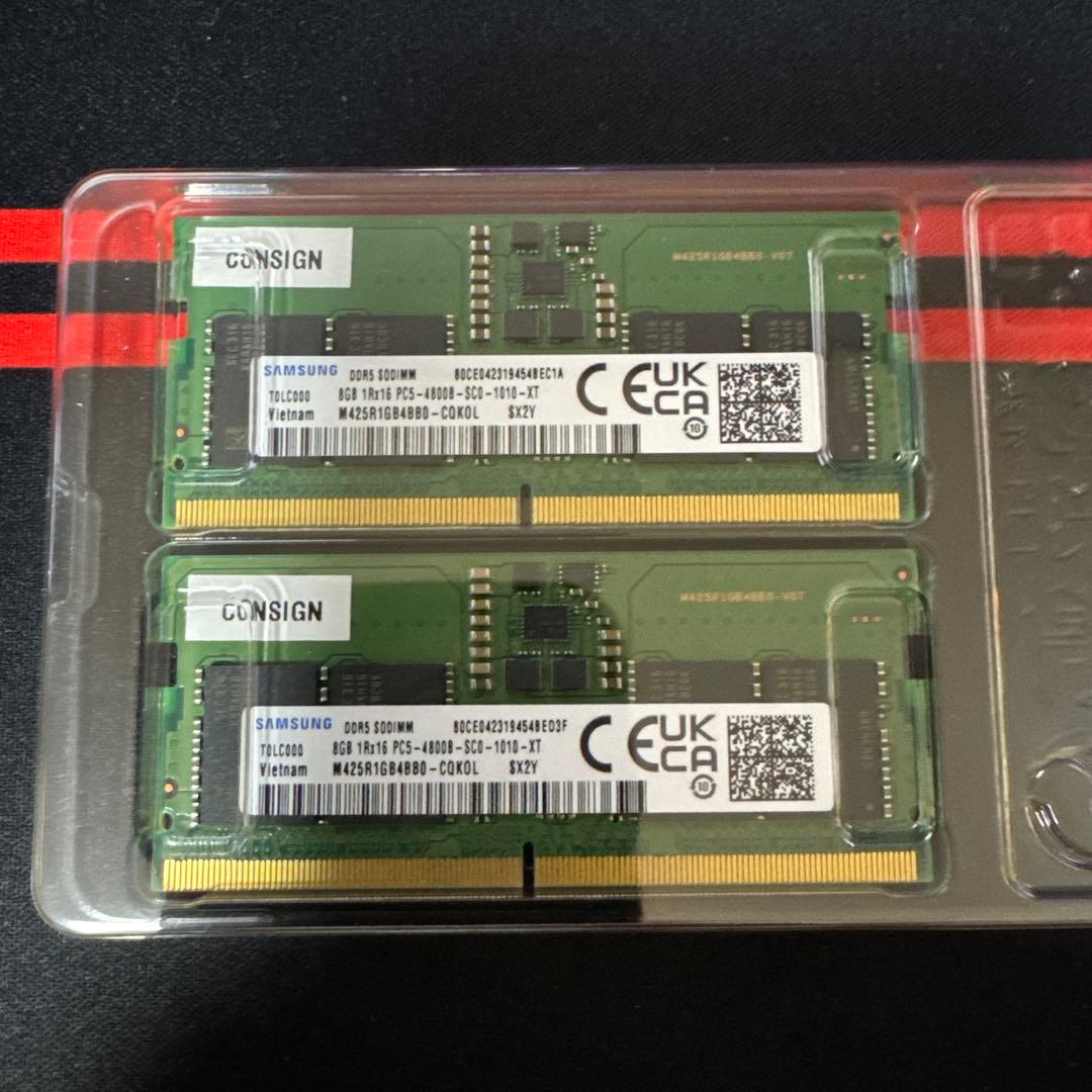 ぴ*う様 Samsung DDR5-4800 16GB (2x8GB) メモリ