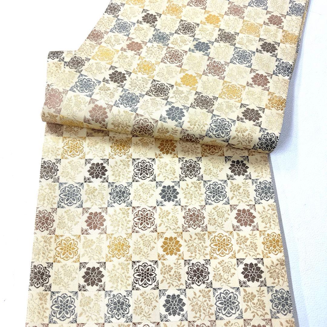 帯5133 ●高級 正絹 六通 袋帯