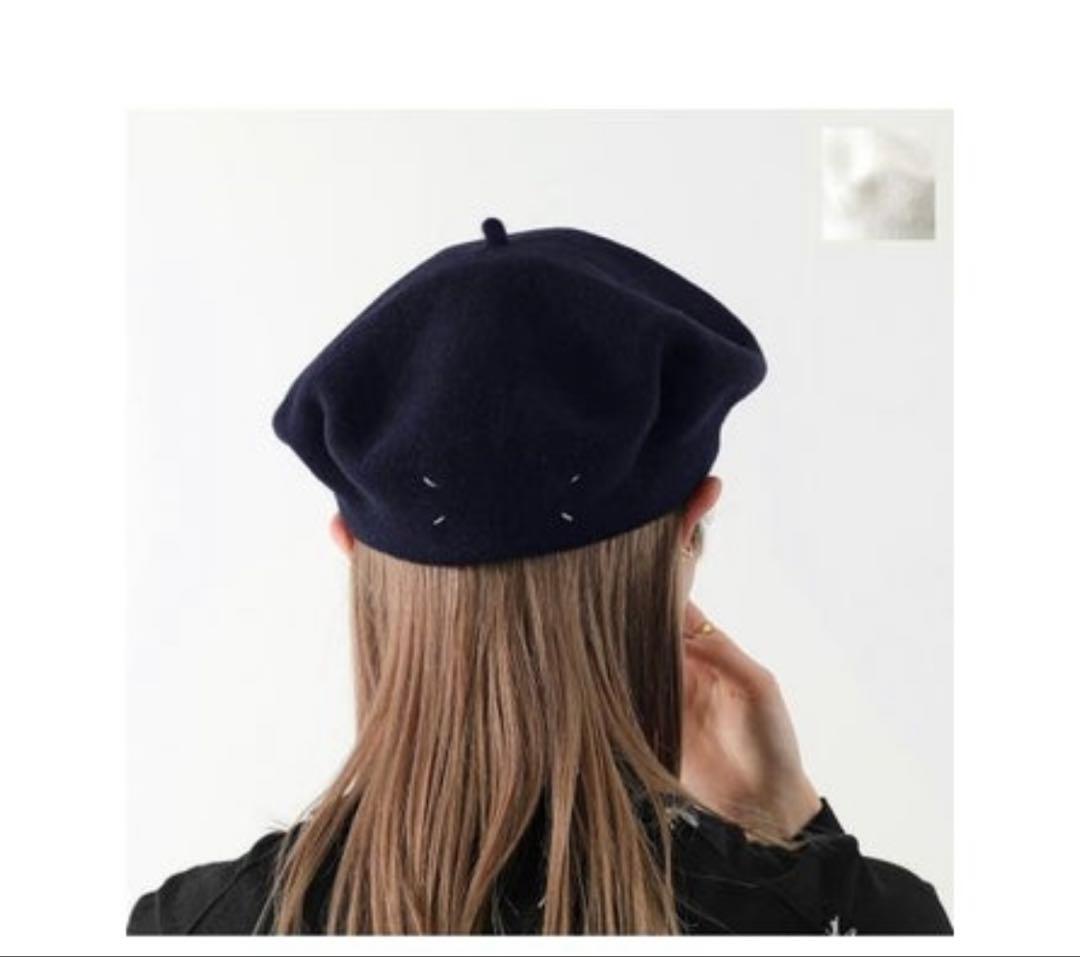 Maisonマルジェラ　ウール ベレー帽 サイズS 黒