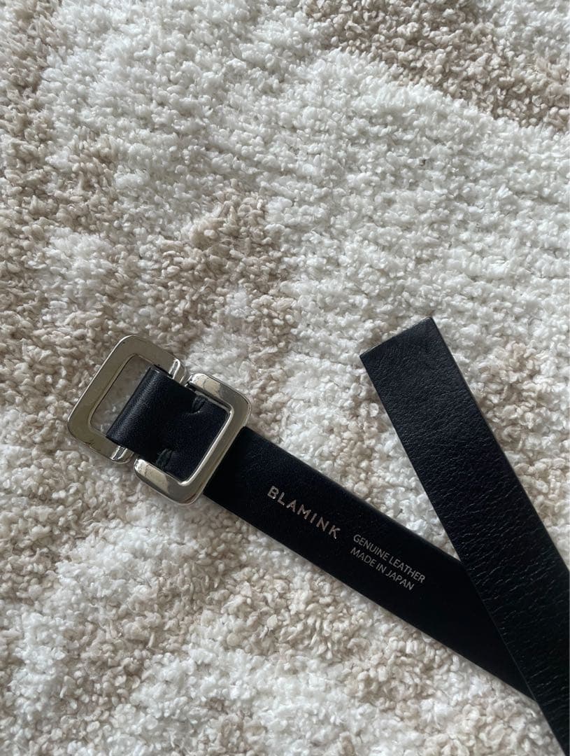 BLAMINK ブラミンク ナローベルト（BLACK）