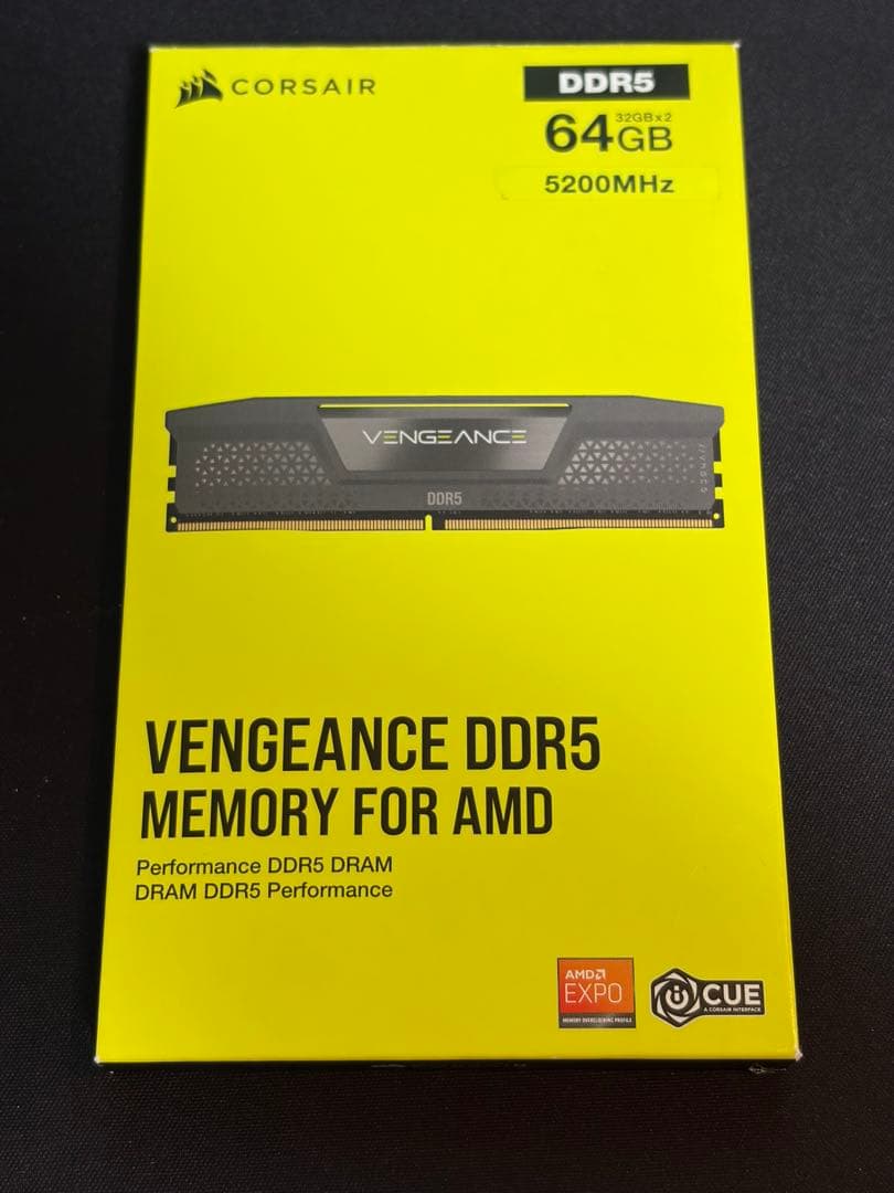 64GB コルセア メモリ DDR5 CORSAIR PCメモリ AMD