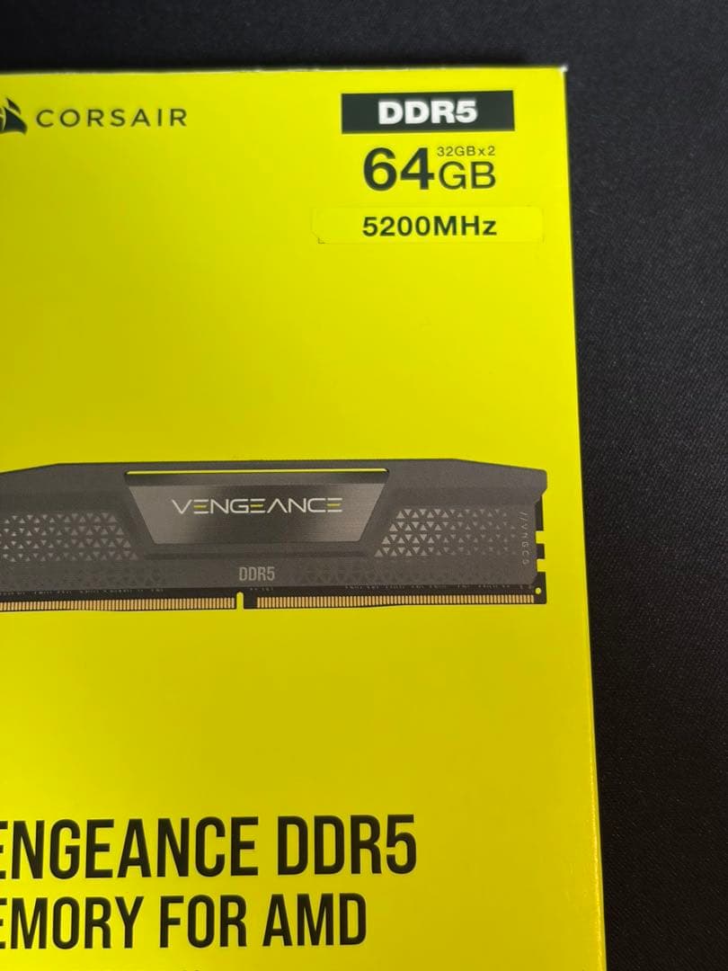 64GB コルセア メモリ DDR5 CORSAIR PCメモリ AMD