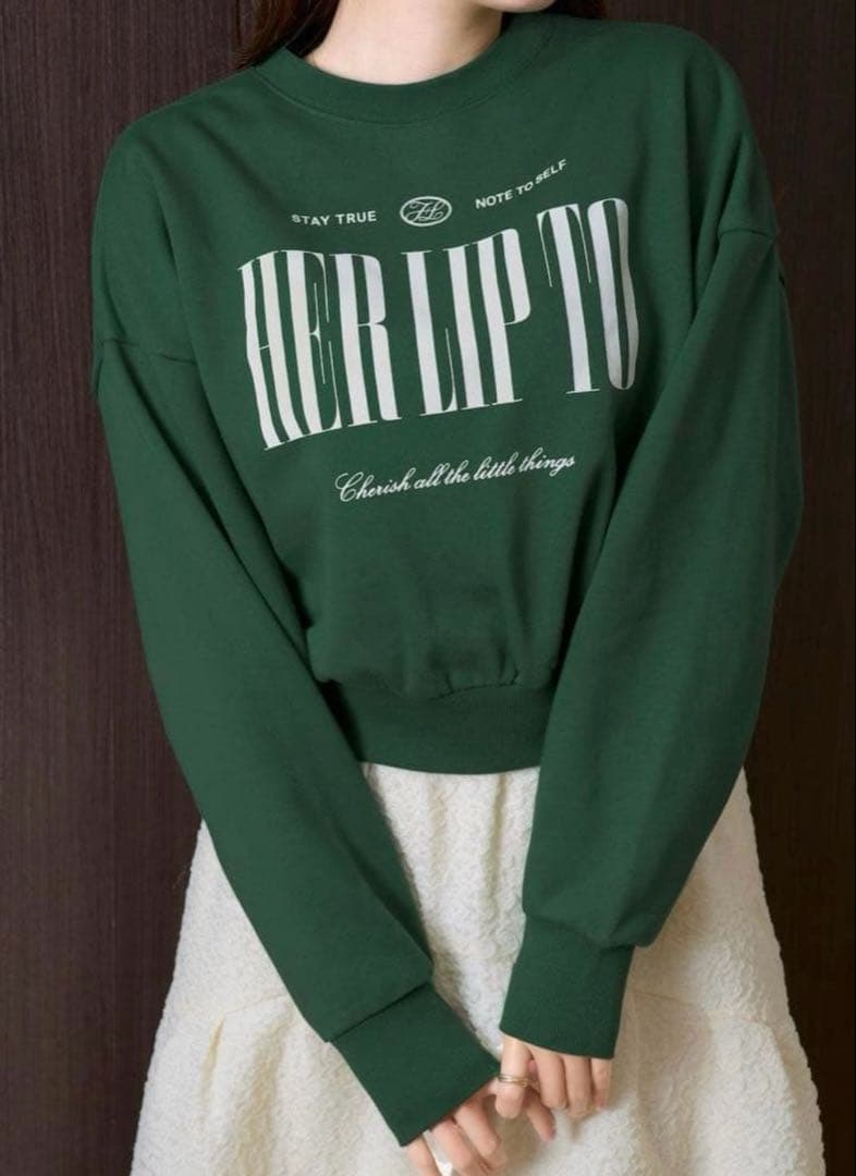 Herlipto　Cherish Oversized Sweatshirt