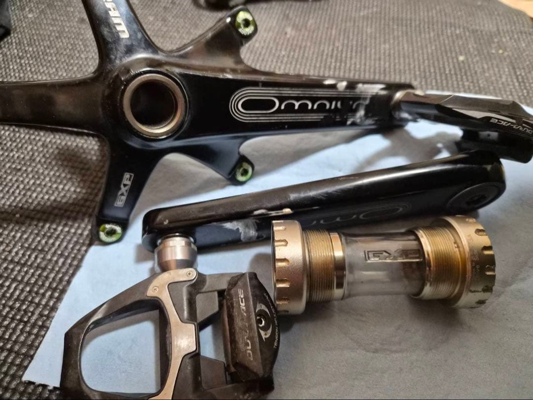 SRAM omnium ピストクランク 165mm デュラエースペダル付き