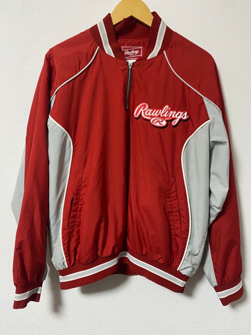 Rawlingsローリングス 野球 アシックスハーフジップ 上下セットアップ L