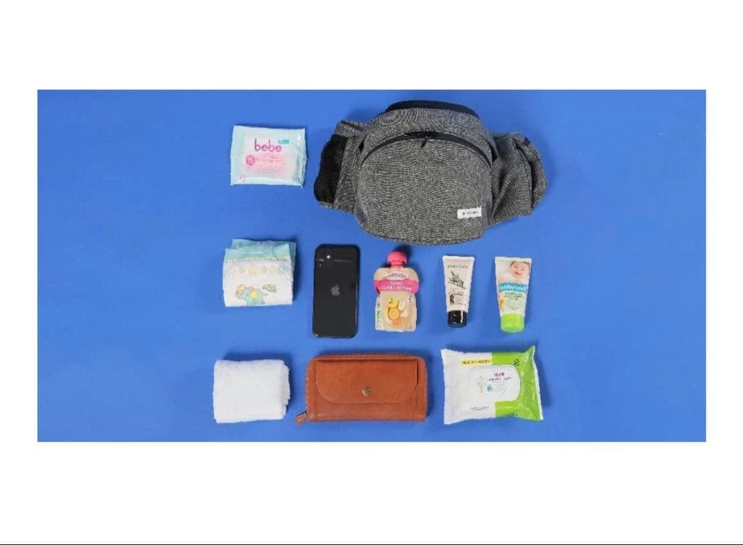 【最終値下げ】POLBAN ADVANCE ヒップシート 3WAYメランジグレー