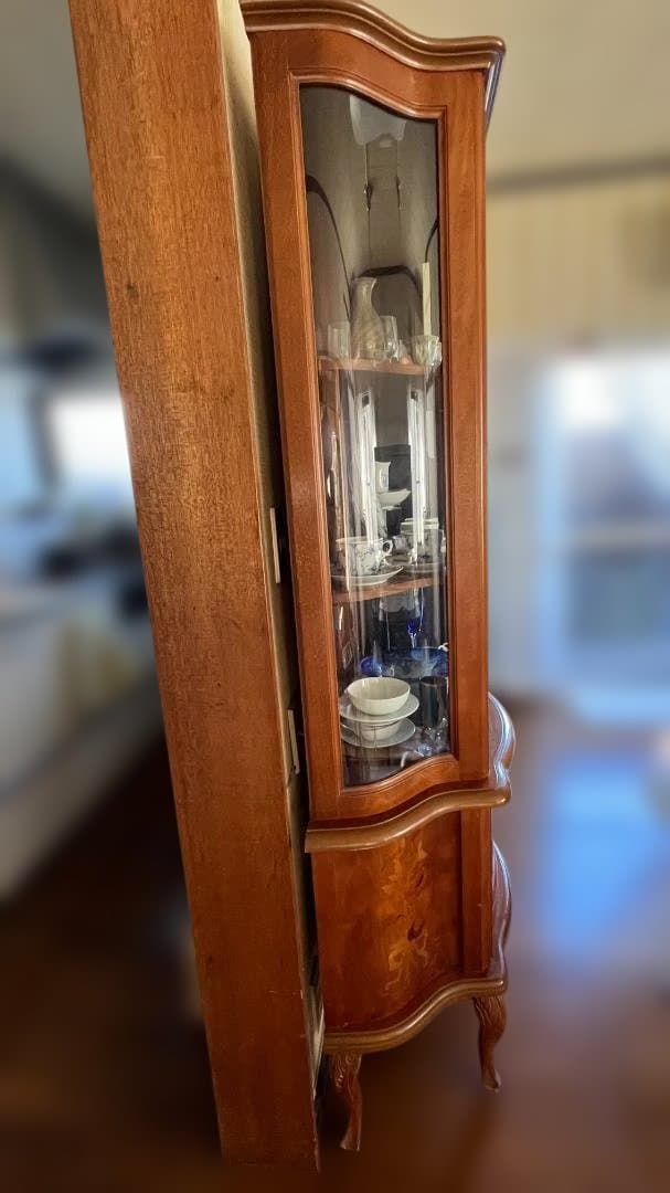 木製　ガラスキャビネット　ディスプレイケース　ショーケース　飾り棚　インテリア