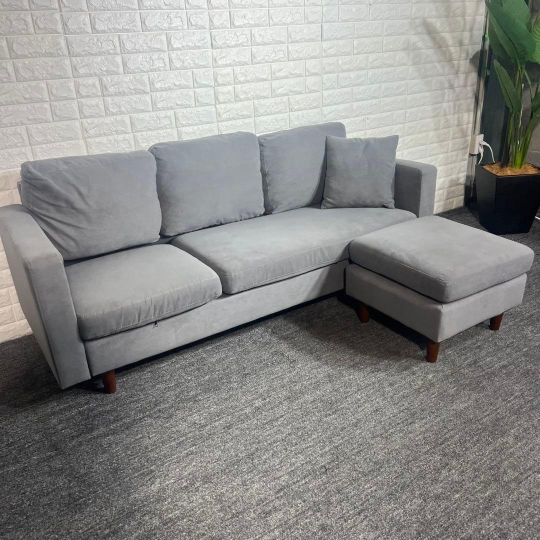 VENTOTA オットマン付き 3人掛け ソファ Mola-N F047