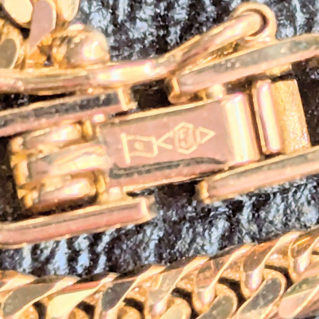 18金 ゴールド キヘイ6面ダブルネックレス 40cm 10.4g 750