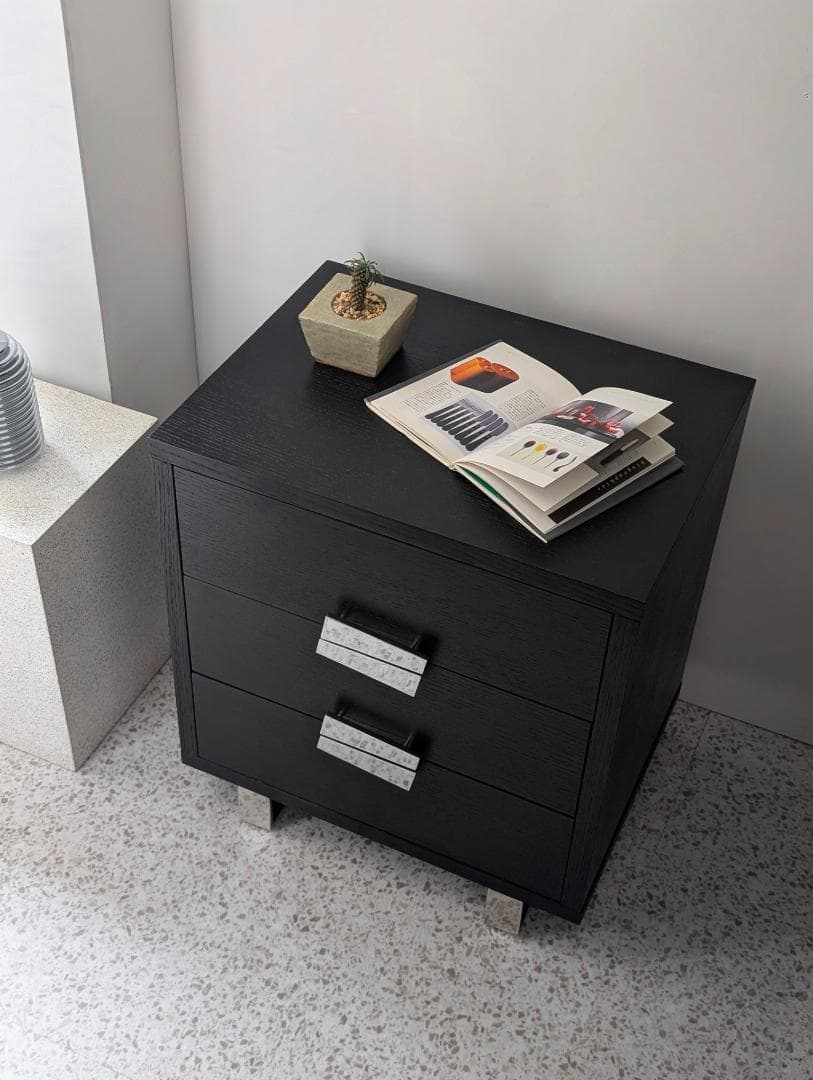 廃盤品 アルモニア メタルハンドル チェスト 引き出し(大) ポストモダン 北欧