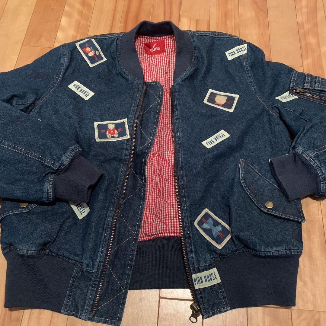 メル13570です。197ピンクハウスデニムジャンバー