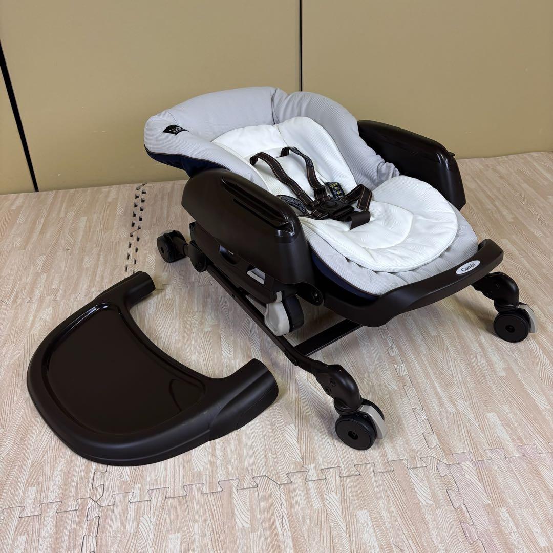 クリーニング済　☆未使用に近い☆　コンビ　ハイローベッド＆チェア　ネムリラ