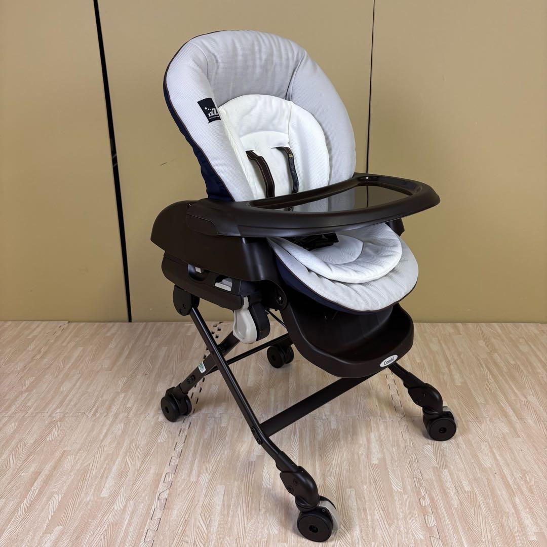 クリーニング済　☆未使用に近い☆　コンビ　ハイローベッド＆チェア　ネムリラ