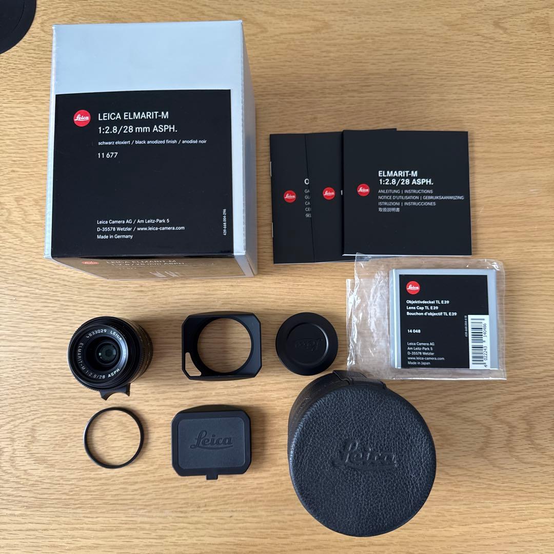 超美品 ライカ エルマリートM28mmF2.8ASPH ブラック