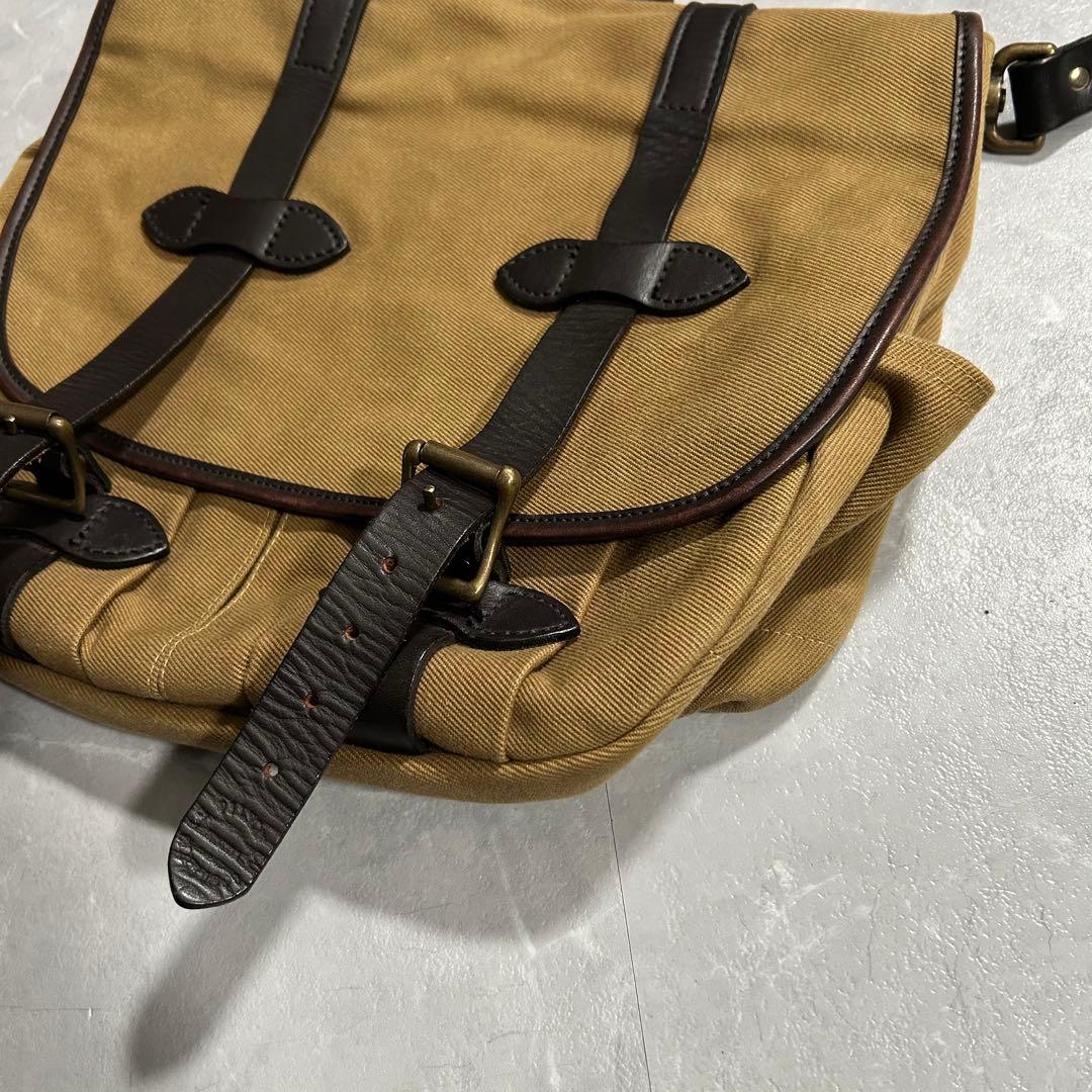 FILSON ミディアムフィールドバッグ USA製 ショルダー オイルド カバン