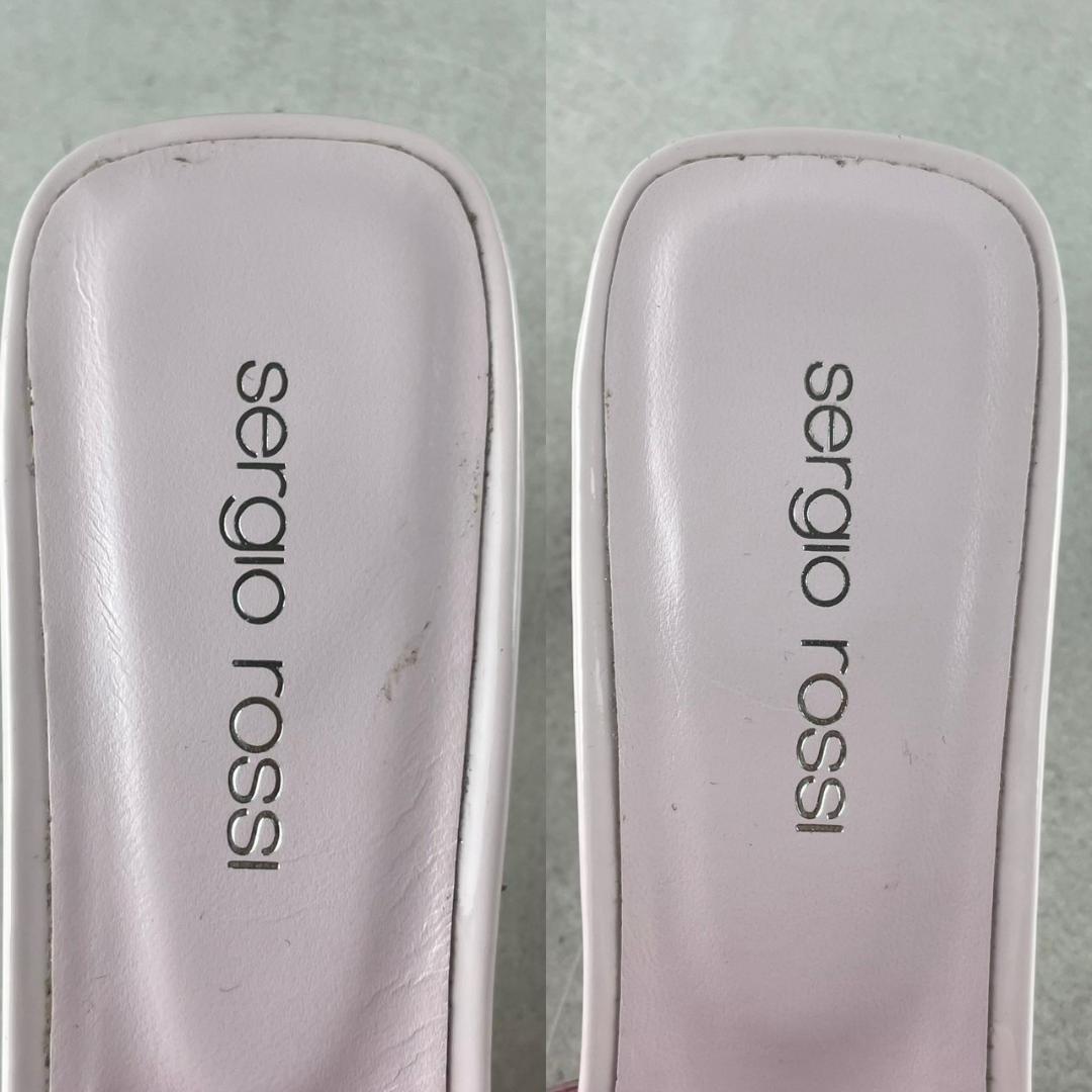 定価12万✨セルジオロッシ 2001年復刻ミュールサンダル ピンク×クォーツォ