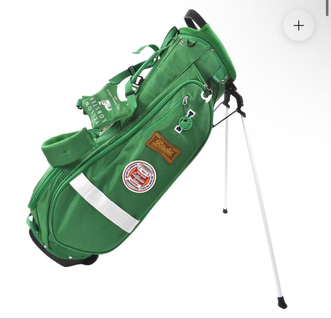 【完売品】【新品未使用】イエローロブスター ゴルフバッグ グリーン