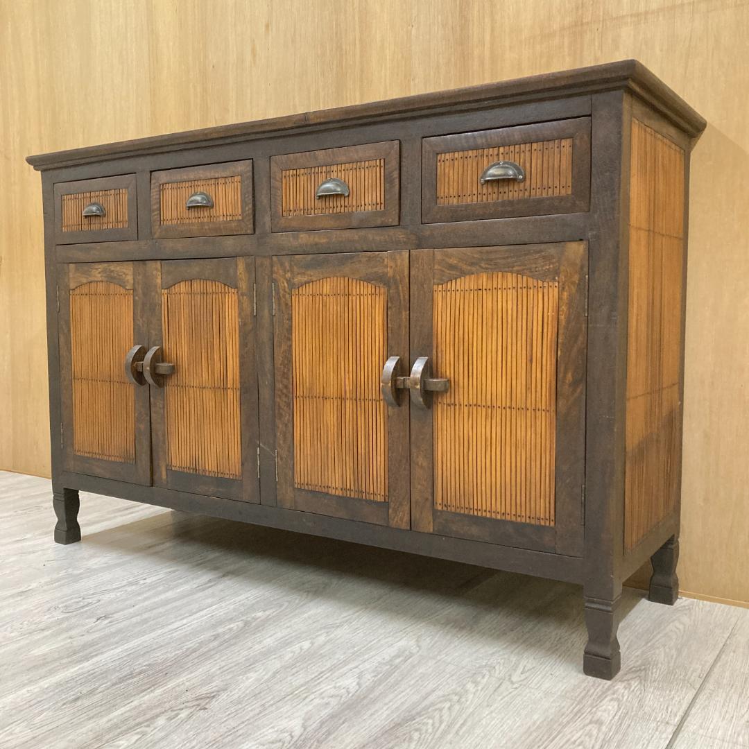 まゆみ　アジアン　バンブー　サイドボード　キャビネット