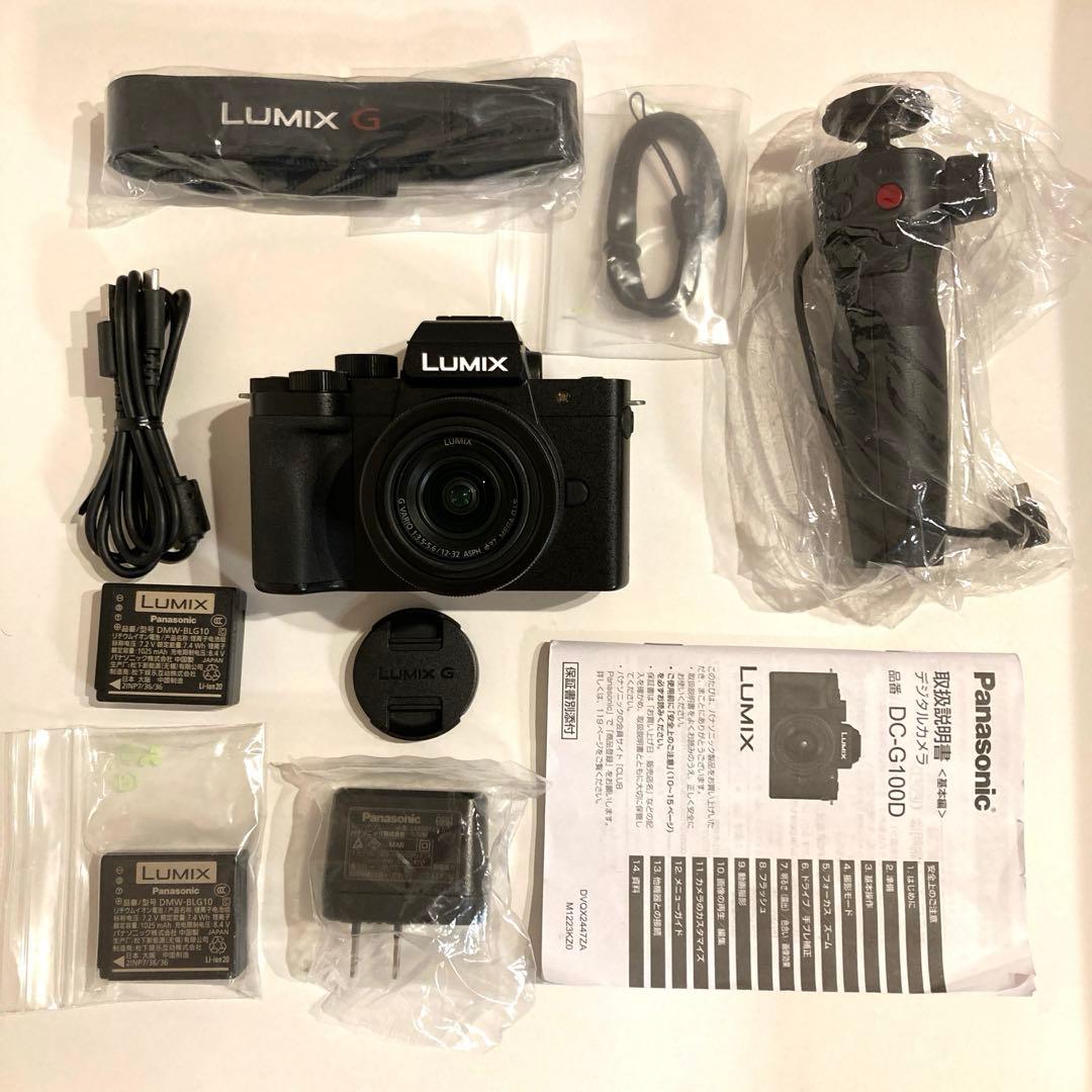 LUMIX DC-G100D Vキット標準ズーム+トライポッドクリップ