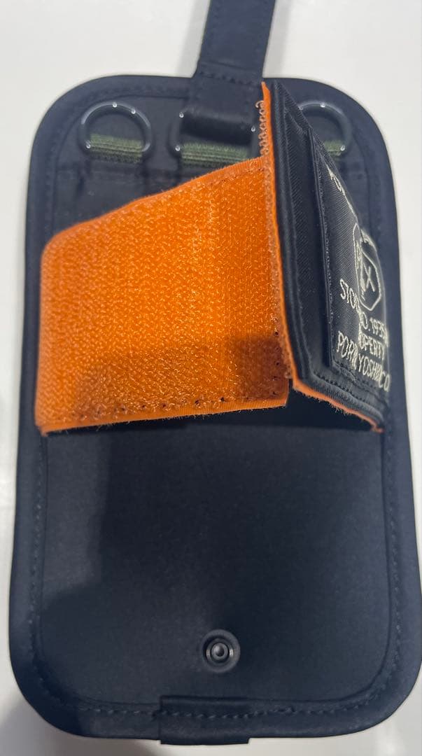 PORTER EXCHANGE GPS HOLDER黒/オレンジ