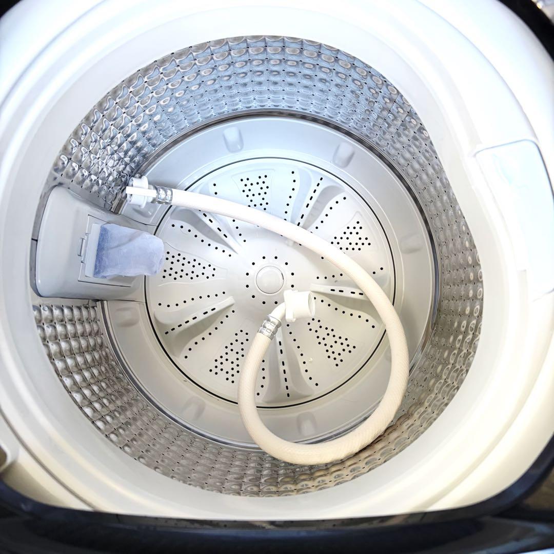 運搬取付無料！メタリック^2　純正Haier冷蔵庫洗濯機2点セット！完動品超美品