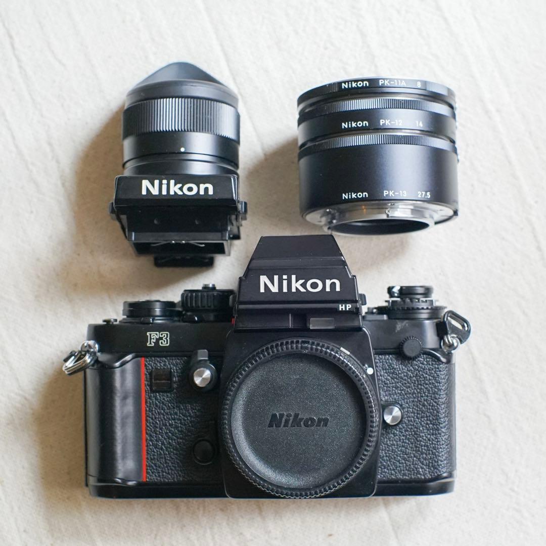 Nikon F3 HP オーバーホール済み DW-4 接写リングセット