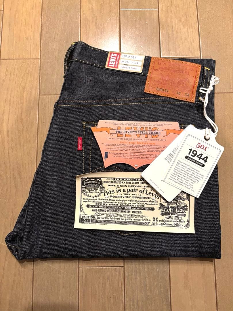 R*S様 LVC S501XX1944年大戦モデルW36L34日本製