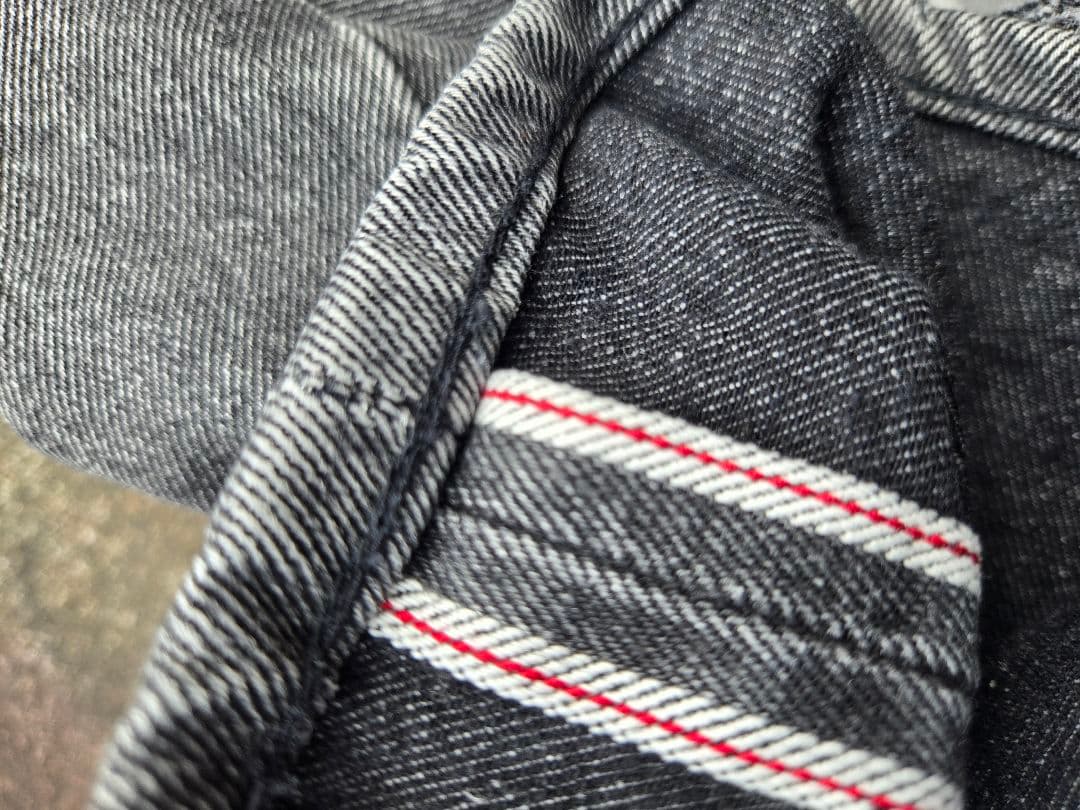 極美品 Levi's 501 ブラックデニム W36 墨黒 濃紺 現行 赤耳