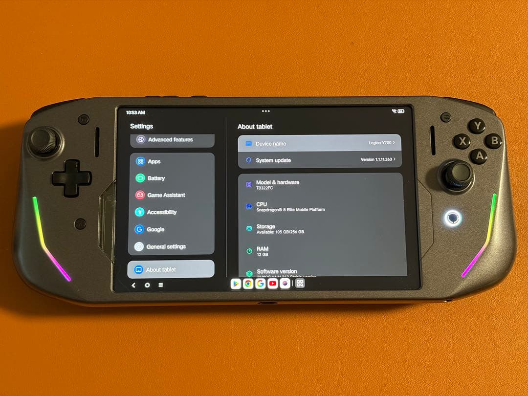 Legion Tab Y700 Gen4 + G9 コントローラー セット