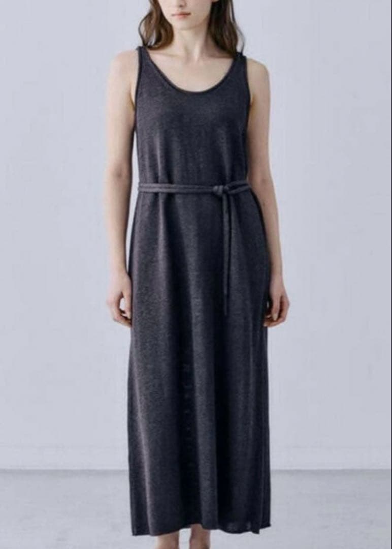 p*o様 ビショップ　WALANCE 別注　ペーパーニットワンピース　ブラウン