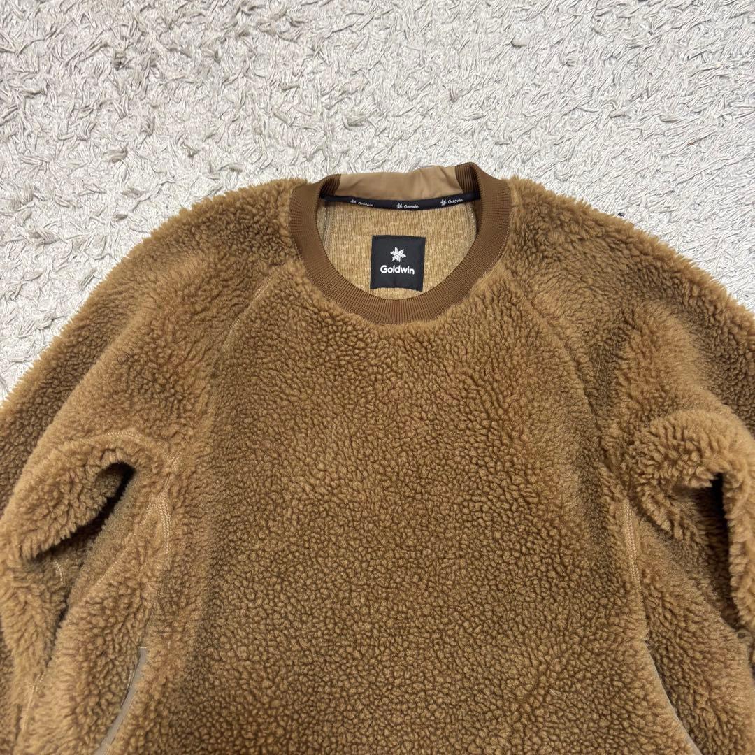 ゴールドウイン GOLDWIN ボアフリーススウェットシャツ　タバコブラウン　M
