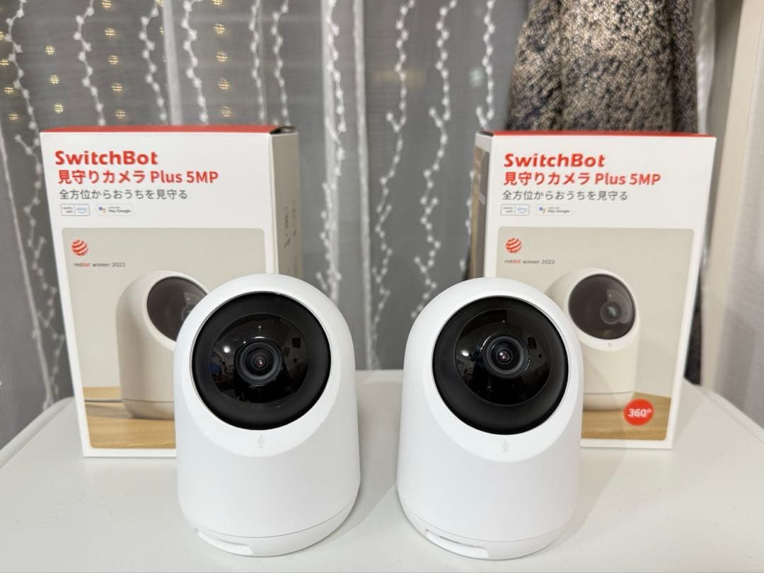 SwitchBot 見守りカメラ Plus 5MP 2台セット(箱付き)
