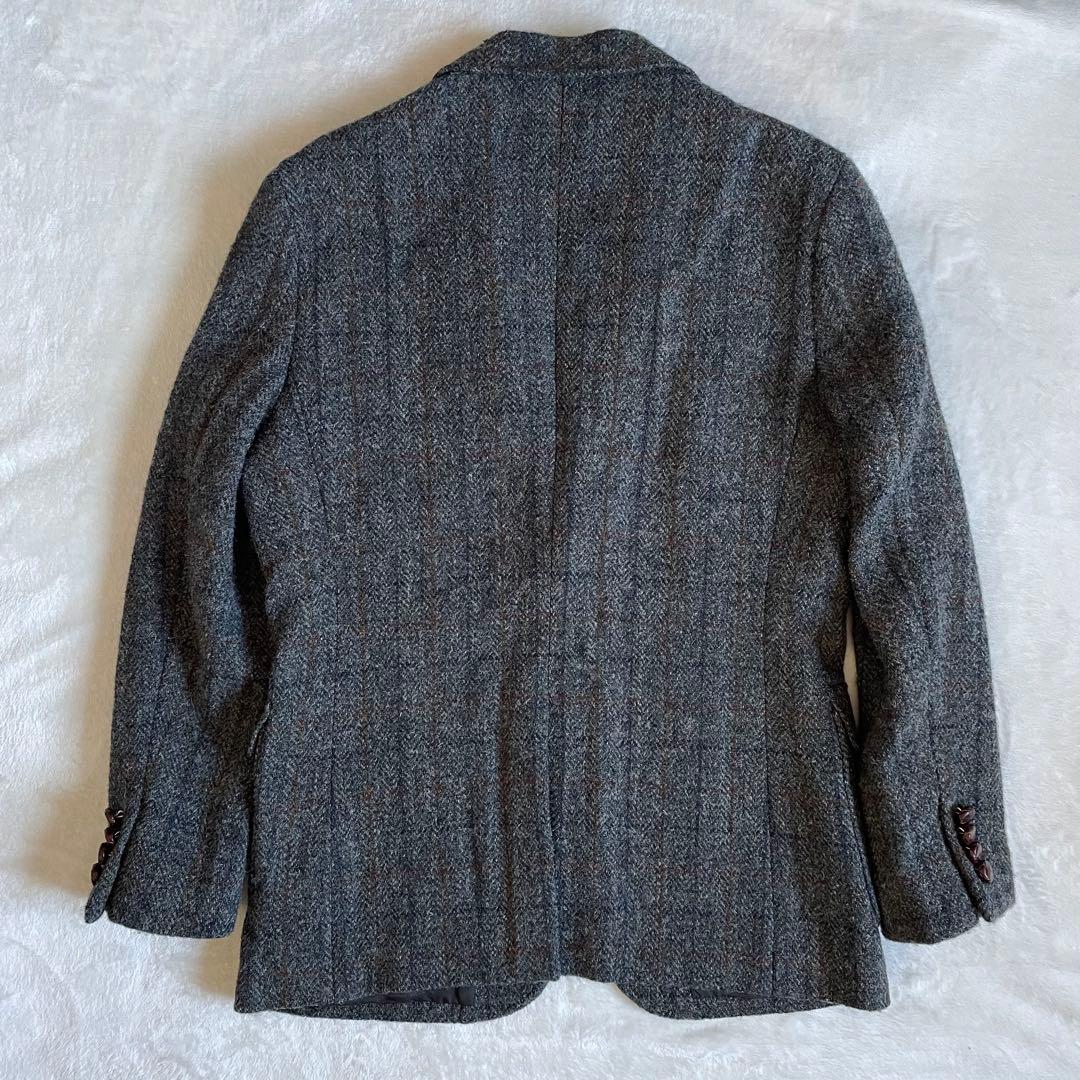 ハリスツイード ニューヨーカー テーラードジャケット ツィード チェック