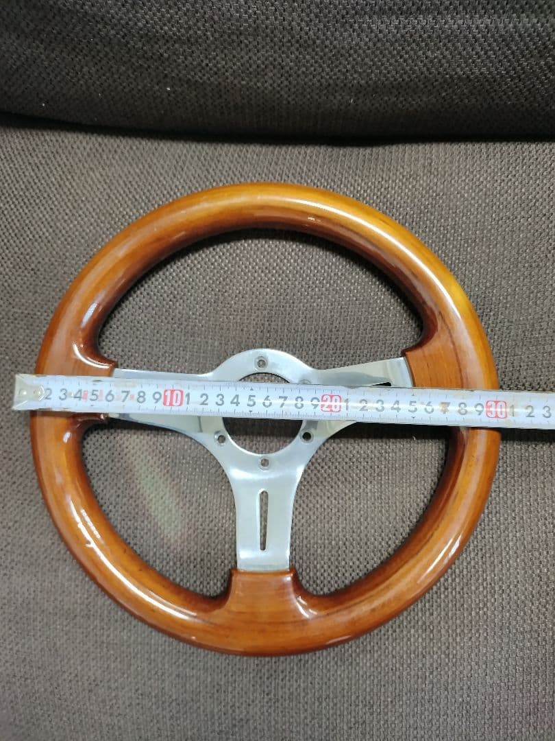 TBW 3スポーク ウッドステアリングホイール　30.5