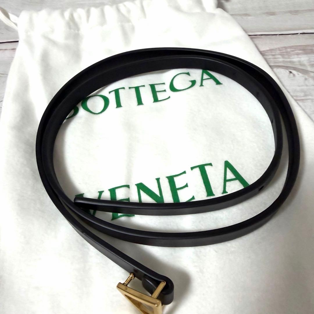 ボッテガヴェネタ レザーベルト 黒 95cm レディース