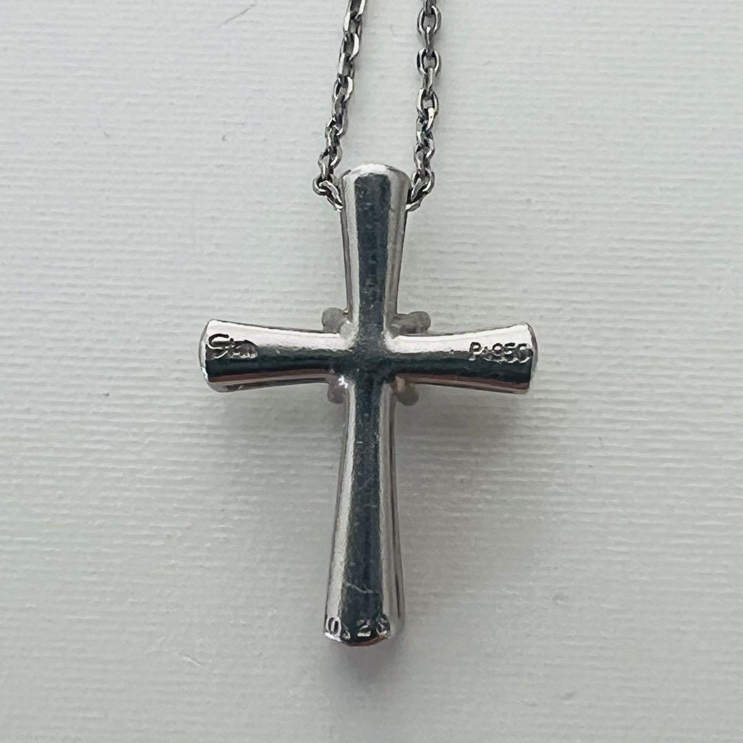 スタージュエリー　ネックレス　クロス　ダイヤモンド　証明書　箱付き