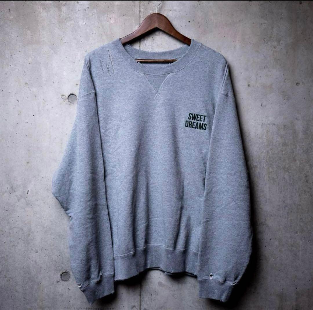 Maison Kinema メゾンキネマ ダメージロゴスウェット