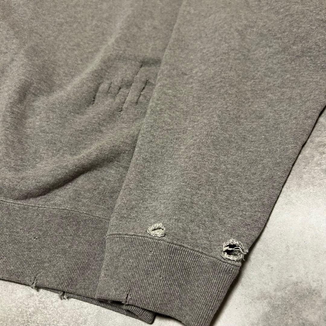 Maison Kinema メゾンキネマ ダメージロゴスウェット