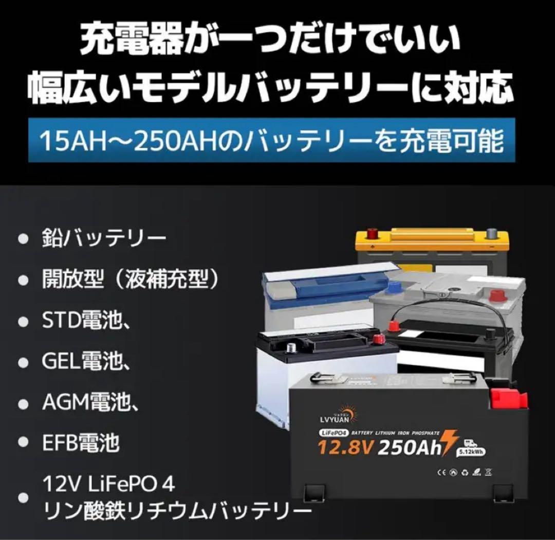 自動パルスバッテリー充電器 BC-250PRO 12V.24V対応 未開封送料込