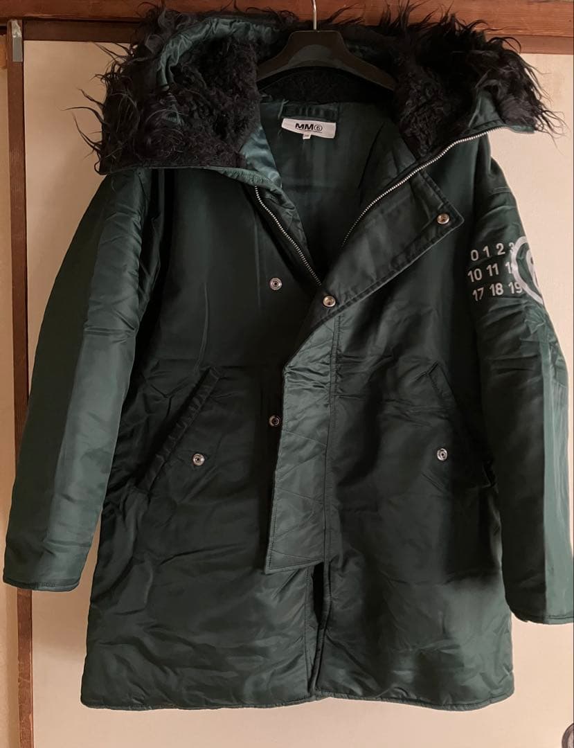 MM6の美品ファー付きモッズコート