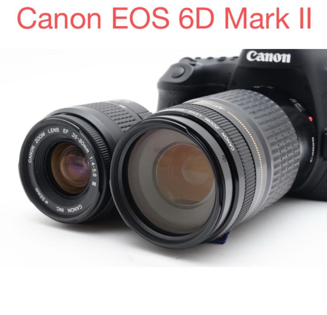 一眼レフ/Canon EOS 6D Mark II標準&望遠ダブルレンズセット