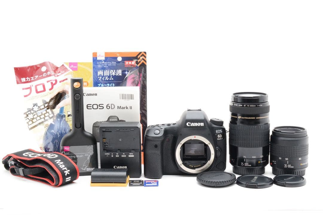 一眼レフ/Canon EOS 6D Mark II標準&望遠ダブルレンズセット