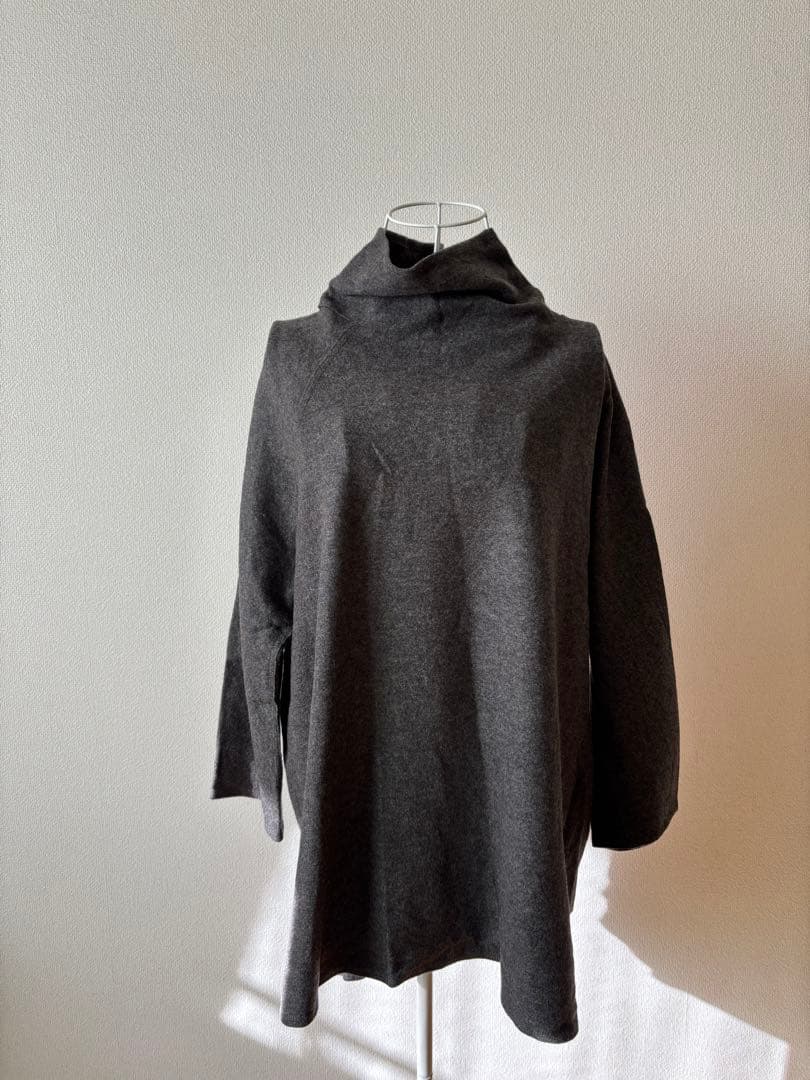 ババグーリ Babaghuri ダークグレー タートルネック チュニック