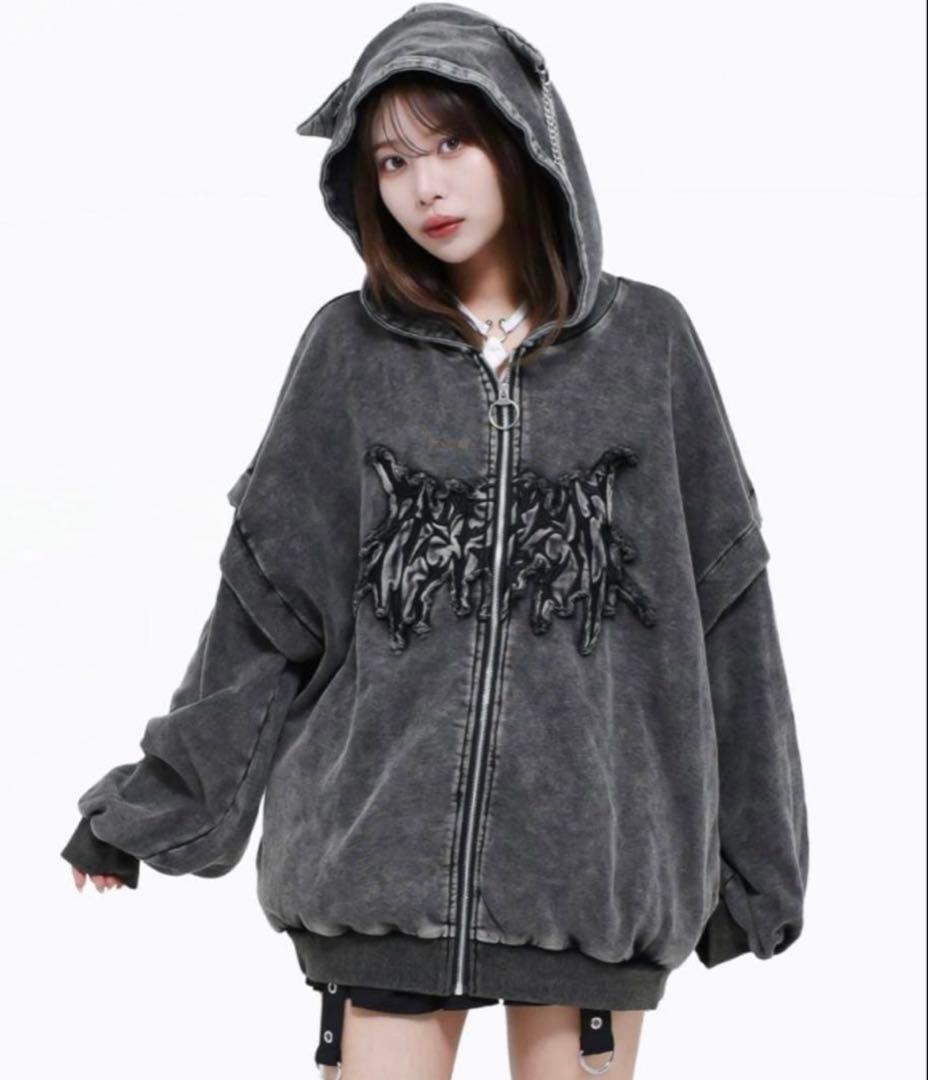 REFLEM【レフレム】猫耳ジップアップパーカー