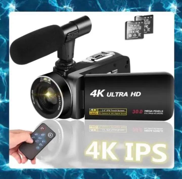 初心者でも簡単な編集でプロ級の本格的な動画に仕上がる♪　4K　ビデオカメラ