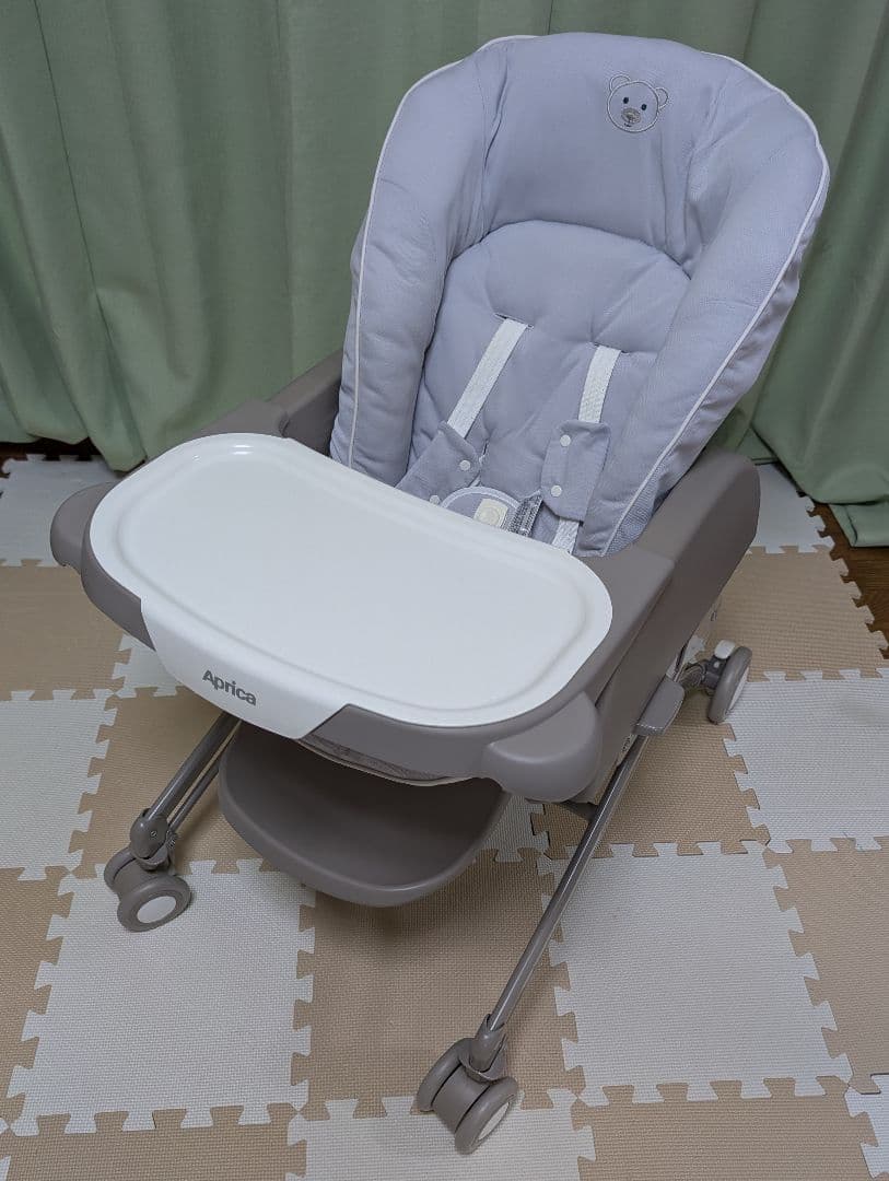 【カバー美品】ハイローチェア ユラリズム スマートプレミアム Aprica