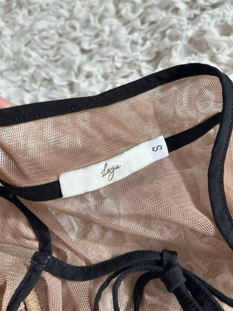 Lejaブラック シースルーパーティードレス Sサイズ